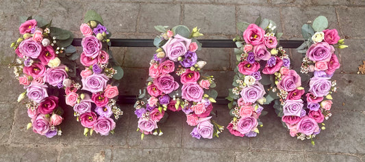 Floral massed Letter