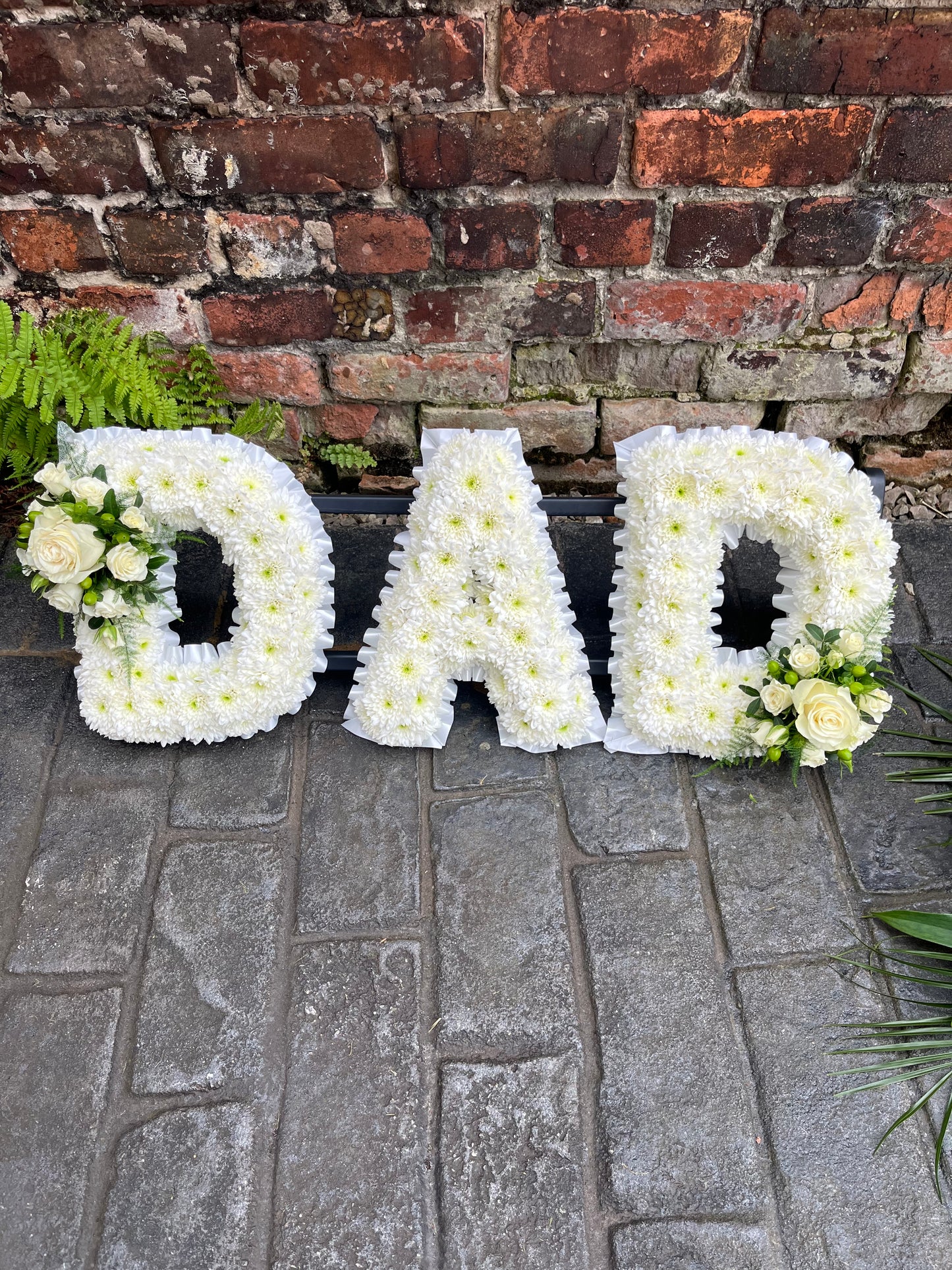 Massed Letters with Ribbon edge